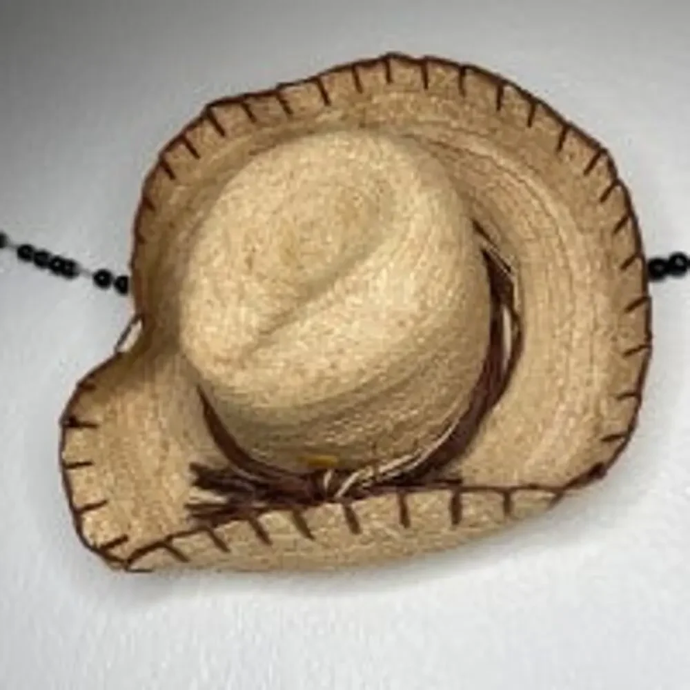 Liz Claiborne Straw & Wicker Bow Sun Hat